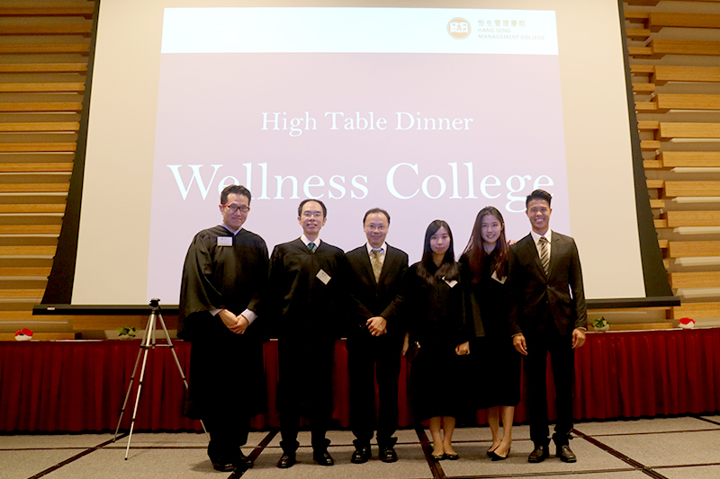 Associate Vice-President Tom Fong (Student Development and Campus Services), together with the Hall Management Team of the Wellness College